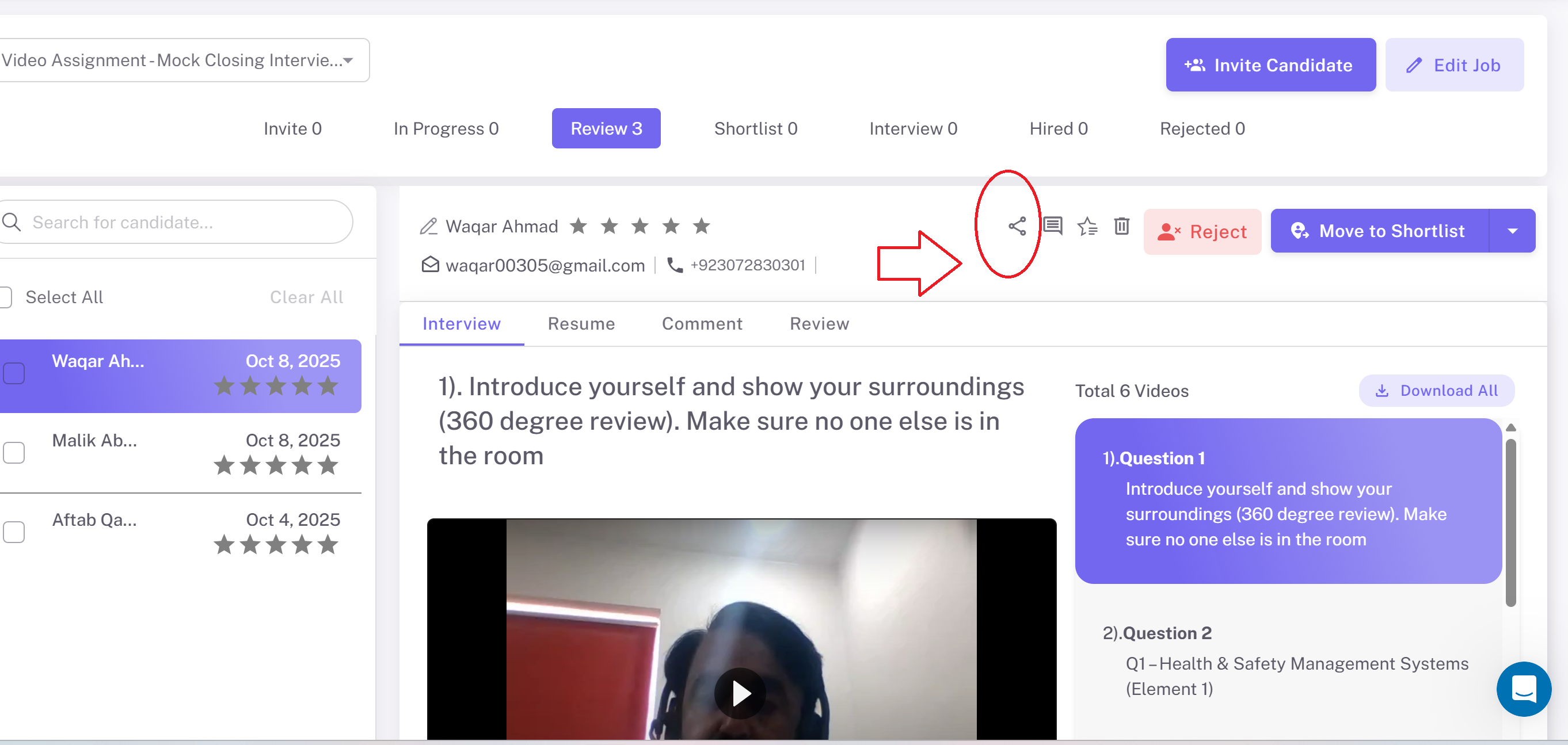 for all students, create 1 google sheet, add their names, email id, phone and click on this button circled red to get their response links. Paste that response link in the sheet shared